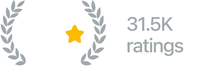 App Store rating badge